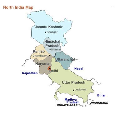 North India Map