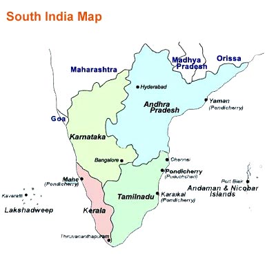South India Map